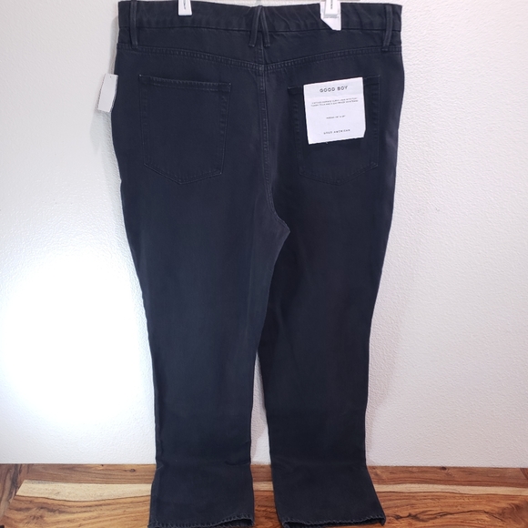 Good American Good Boy Slit Waistband Black Size 15 - Picture 10 of 16